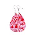 thumbnail image 1 of Sonducket Pendientes de araña Gota de agua de cuero Pendiente de oreja Ángel Estampado Pendiente colgante exagerado Banquete de San Valentín Ropa, zapatos y accesorios Miscelánea tipo 12 Sonducket AP010117-11, 1 of 6