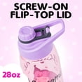 thumbnail image 4 of Silver Buffalo Sanrio Hello Kitty and Friends Kuromi Cherry Hearts Water Bottle with Screw-On Lid, 28 Ounces, 4 of 8