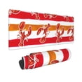 thumbnail image 2 of Pofeuu Red Lobster Print Desk Mat for Keyboard and Mouse，Computer Desk Matt for Desktop，Large Mouse Pad for Desk，Desk Pads on Top of Desks 12x31.5in, 2 of 8