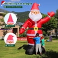thumbnail image 4 of Colgador inflable navideño de Papá Noel de 3 m con luces LED, 4 of 6