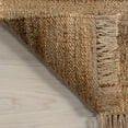 thumbnail image 3 of Rugs USA Geneva Tasseled Jute Area Rug, 6' x 9', Chrysanthe Natural, 3 of 9
