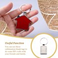 thumbnail image 3 of Langgg Key Tags With Split Ring Insert Picture Frame Zinc Alloy Keyring Geometric Hanging Pendant Base Handmade, 3 of 6