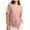 Pink, variant on Womens Waffle Knit Tops 2026 Spring Summer V Neck Shirts Casual Trendy Women's Blouses Basic Tee White XL