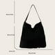 thumbnail image 2 of Bolso de borla esmerilado para mujer bolso de mensajero con borla y cierre de cremallera bolso de compras para mujer, 2 of 9