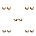thumbnail image 1 of Minnieouse 1 par de aretes en forma de U con estampado de leopardo para niñas adolescentes Light Tortie tortuga ligera 5piezas Minnieouse CBP234266, 1 of 6