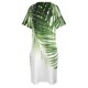thumbnail image 4 of Vestido holgado de verano para mujer ropa con bolsillos hojas de palma verdes tropical decoración artística, 4 of 6