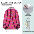 thumbnail image 5 of Pizza Inspired Laptop Backpack - Stylish & Practical for School & Office, Big Compartment, Trendy Pizza Design, Soft Straps, Great for Pizza Lovers, 5 of 6
