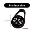 thumbnail image 5 of Plastic Shell Digital Clock Waterproof Electronic Hanging Watch with Hook, 5 of 14