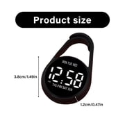 Plastic Shell Digital Clock Waterproof Electronic Hanging Watch with Hook