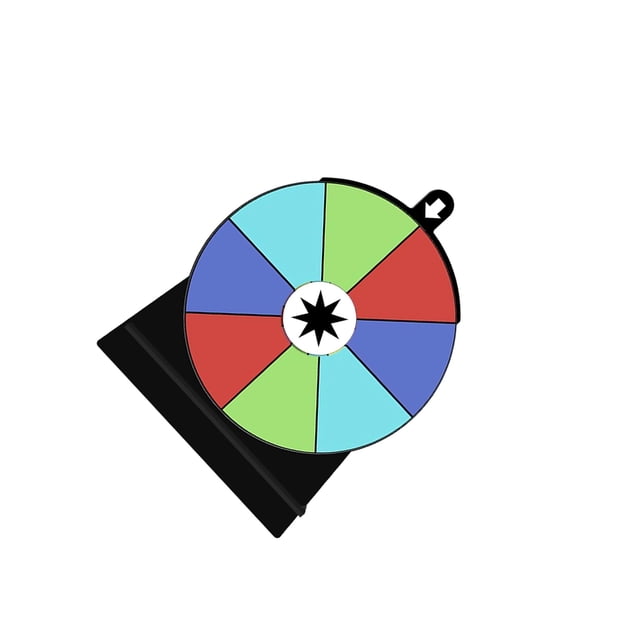 bedienty Color Rotating Wheel Editable Roulette Wheel 12 Restaurant Gatherings for Shops Slots 8 Slots
