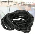 thumbnail image 4 of High Pressure Hose Protective Cover Spiral Wrapping Sleeve Protector for 16mm Outer Diameter Hose Black, 4 of 7