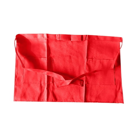 

Fjofpr Various Colors Of Short Waist Bow Apron Waiter Apron Kitchen Aprons