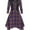 Purple-A, variant on Rosegal Plus Size Roll Up Sleeve Plaid Midi Dress Black L