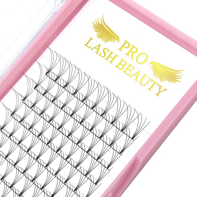 Extensiones de pestañas con volumen prefabricadas PRO LASHBEAUTY 4D-C-0.07-13