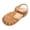 a55-Brown, variant on Girls Leather Soft Open Toe Princess Flat Shoes Summer Sandals(Toddler/Little Kid) Size 6,Beige
