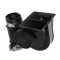 FOMIYES Loud Black Train Horn for Car and Truck Use 12v Electric Horn with Durable Plastic Construction