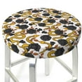 thumbnail image 3 of Lsque Snake And Rose Round Bar chair cushion covers Velvet Fabric Premium Comfort Protects from Scratches and Stains for 14-17 Inch Chair- 14 inch, 3 of 7