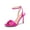 HOT PINK-SATIN, variant on High Stilettos Heels for Women Sexy Open Toe Strappy Sandals Shoes Ankle Strap Fashion Dressy Heels for Party Wedding