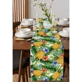 thumbnail image 4 of Pineapple Table Runner 48 Inches, Yellow Tropical Fruit Palm Leaf Floral Summer Bed Runner Dresser Scarves Tabletop for Indoor Outdoor Parties/Ceremony/Banquet, 13" x 48", 4 of 8