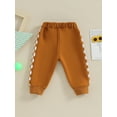 thumbnail image 6 of Suealasg Toddler Baby Boy Sweatpants Checkerboard Printed Trousers with Pockets 6M 12M 18M 24M 3T Newborn Infant Casual Jogger Pants, 6 of 9