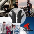 thumbnail image 6 of Leather Gloves for Men, Warm Wool Lined PU Leather Winter Gloves Touchscreen Texting,Driving Gloves Men Waterproof, 6 of 8