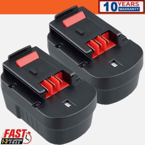 2Pack 14.4V 4800mAh Replace for B&D Battery HPB14 Compatible with Firestorm FSB14 FS140BX A1714 499936-34 499936-35 BD1444L HPD14K-2