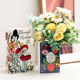 thumbnail image 4 of Maceta de flores para boda, jarrones decorativos de cerámica, bonita decoración para habitación para plantas, maceta para decoración del hogar, jarrón con forma de libro, 4 of 6
