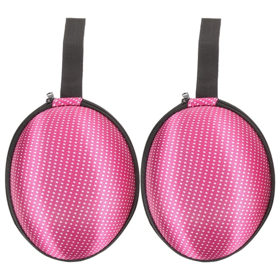 HEMOTON Rosy Nylon Bra Bag for Storage with Small Strap Compact Size Lightweight Portable 2Pcs