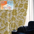thumbnail image 5 of Yelllow Floral Blackout Curtains for Bedroom/Living Room, Pinch Pleated Black Out Curtains, Vintage Rustic Plants Flowers Spring Room Darkening Window Drapes with Hooks 2 Panels, 59"x70", 5 of 8
