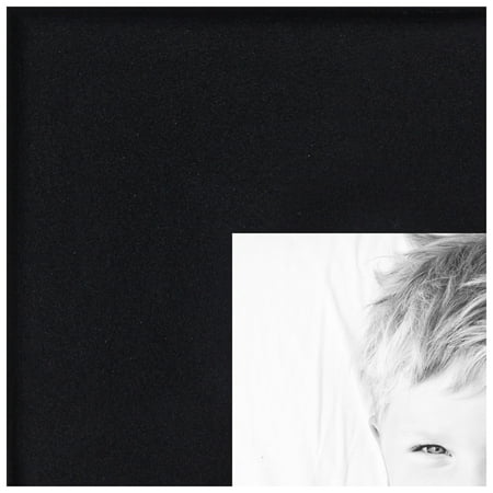 ArtToFrames 7x22 inch Satin Black Picture Frame, Black Wood Poster Frame (4654)