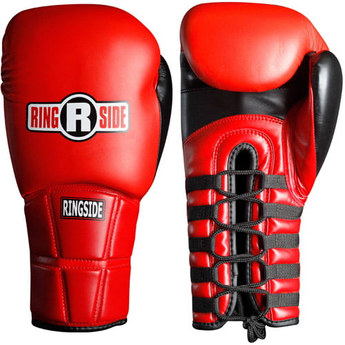 Ringside Boxing Pro Style IMF Tech Training Lace Gloves White/Black/Red 