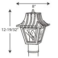 thumbnail image 2 of Mansard Collection One-Light Post Lantern, 2 of 2