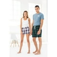 thumbnail image 3 of Skinni Fit Mens Tartan Lounge Shorts, 3 of 5