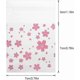 thumbnail image 2 of 100pcs Wedding Plastic Candy Bag Flower Patterns Bag Pouch Bag For Candy Biscuit Chocolate Birthday Biscuit (oriental Cherry 7 * 7cm), 2 of 3