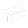 thumbnail image 4 of tamizeot Acrylic Belt Rack Organizer Acrylic Box For Closet Jewelry Storage With Multi Compartment Belt Organizer Ties Clear 5 Compartments, 4 of 6