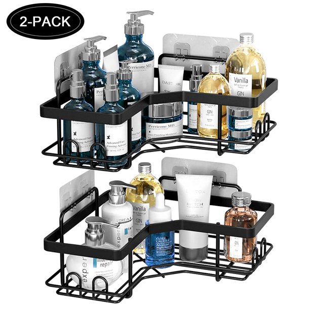 Shower Caddy Corner, Bathroom Corner Shower Shelf, Adhesive Wall