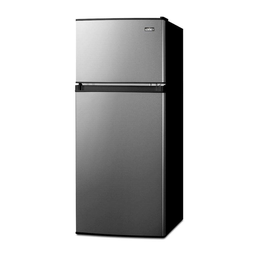 Summit 19" Wide Refrigerator/Freezer - Stainless Look