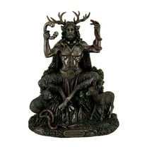 Resin Statues Cernunnos Celtic Horned God Of Animals And The Underworld Statue 9 Inch 7 X 8.75 X 5.5 Inches Bronze