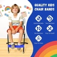 thumbnail image 3 of Paquete de 16 Bandas para Sillas para Niños con Pies Inquietos, Herramientas para el TDAH para Niños, Bandas para Sillas para Mejorar el Enfoque, Azul, 3 of 8