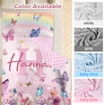 thumbnail image 3 of AOLOA Toddler Nap Mat with Pillow and Blanket, Personalized Name Toddler Sleep Mat, Extra Large Rolled Napping Mats, Washable, Light, for Kids Girls Daycare Preschool Travel（Butterfly）(Fixed Size), 3 of 7