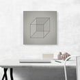 thumbnail image 2 of ARTCANVAS Mid-Century Modern Cube Lines Canvas Art Print - Size: 18" x 18" (1.50" Deep), 2 of 9