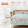 thumbnail image 6 of Queen 4 Piece Bedding Set Summer Pink Starfish on Wood Board Soft Breathable Duvet Cover and Pillowcase,Marine Life Coral Duvet Cover Set Washable Bed Sheets for Bedroom Dormitory Guest Room, 6 of 9