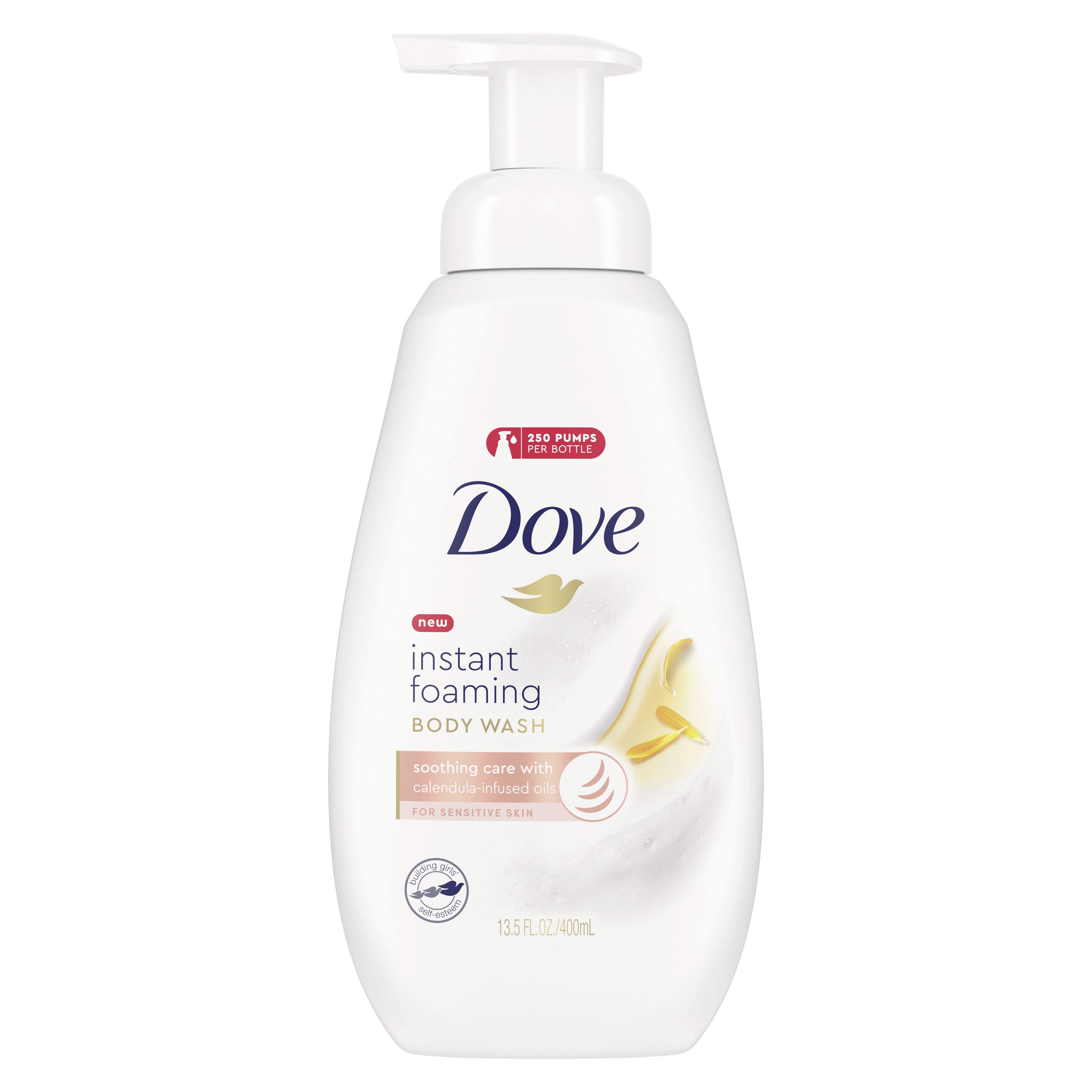 Dove Soothing Care Foaming Body Wash With CalendulaInfused Oils, 13.5
