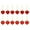 Red, variant on Dienrx 12 Pack Heart Shaped Christmas Ornaments, Shatterproof Plastic Holiday Ball Decorations for Tree, Valentine's Day Party, Home Garland and Festive Decor