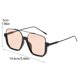 thumbnail image 2 of Gafas de sol cuadradas de moda con montura media para mujer, estilo bloguera., 2 of 6
