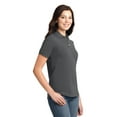 thumbnail image 4 of Port Authority Ladies Pique Knit Polo, 4 of 6