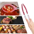 thumbnail image 4 of Juego de utensilios de cocina de silicona de cocina de 2 piezas, mango colorido de acero inoxidable de silicona, resistente al calor, 4 of 5