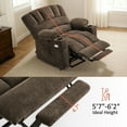 thumbnail image 4 of MCombo 27.2'' Extra-Wide Seat Oversized Power Lift Recliner for Big Tall, Fabric(Large-Wide, Coffee), 4 of 13