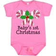 thumbnail image 3 of Inktastic Baby's 1st Christmas Candy Canes Boys or Girls Baby Bodysuit, 3 of 5