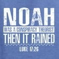 thumbnail image 5 of Wild Bobby Noah Was A Conspiracy Theorist Inspirational/Christian Unisex Crewneck Graphic Sweatshirt, Vintage Heather Blue, 3X-Large, 5 of 5